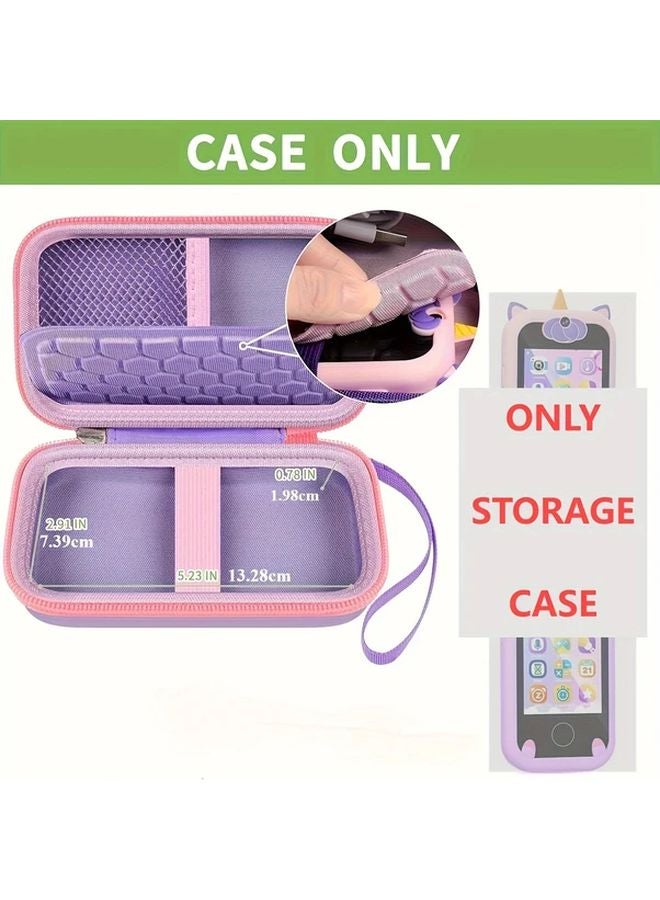 Rose Red EVA Phone Case For Kids Learning Holders Durable Protective Cover With Ergonomic Grip - Image 4